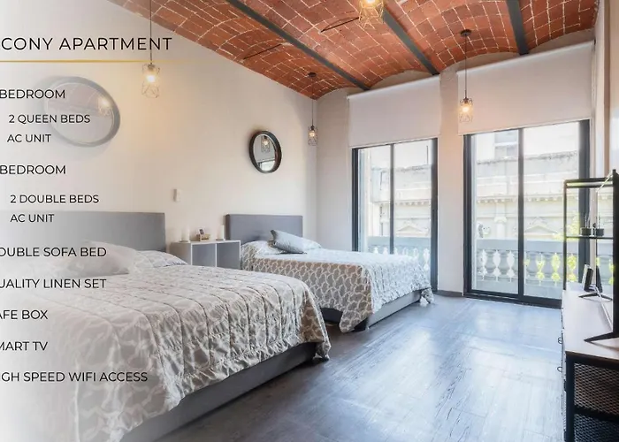 Apartment 205 Zocalo Cathedral 2bdrmb 2bath Fits 10 Ac Mexico City